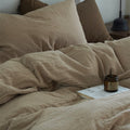 Evelyn Retro Double Gauze Bedding Set / Beige Brown