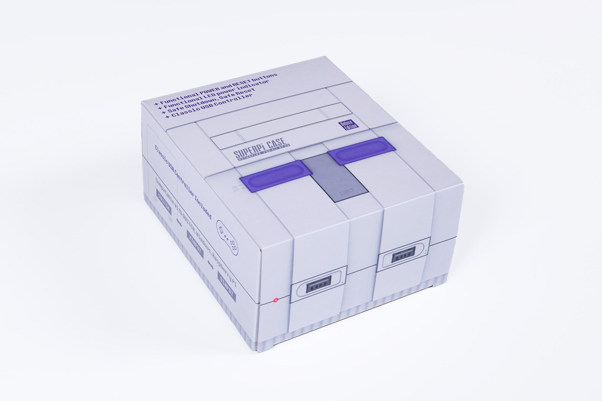 Retro Game Console with Controller and Card Slot