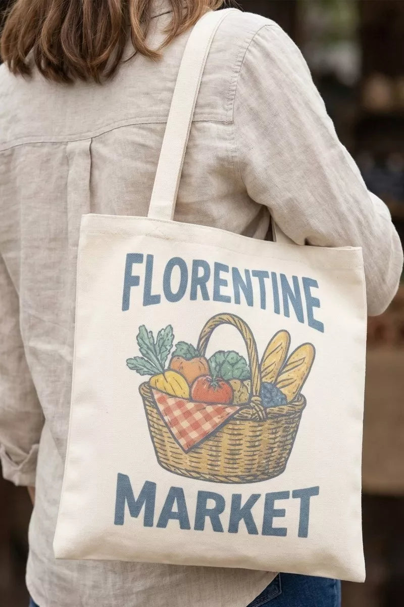Fame Florentine Market Tote Bag