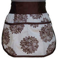 A Greener Kitchen AP010 Girls Organic Cotton Half Apron ? Evelyn Chocolate Brown