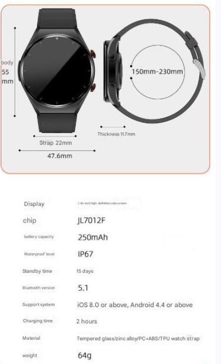 Smartwatch: GPS, Alexa, 150+ Sports Modes