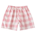 Thin Plaid Half Pants
