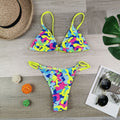 2020 New Women's Triangle Bikini with Colorful Prints