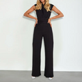 Women's Solid Wide Leg Jumpsuit