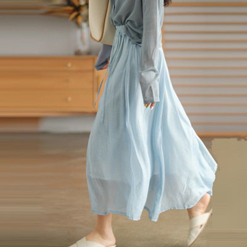 Elegant Women's Loose Long Skirt for Casual Summer Wear