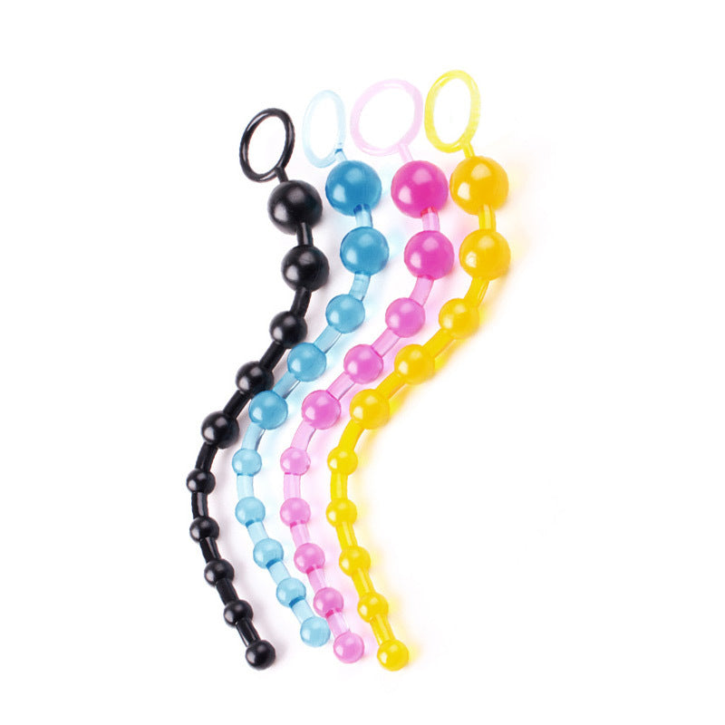 10-Bean Colorful Anal Beads for Adult Pleasure