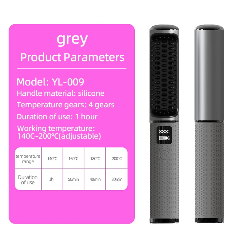 USB Charging Hair Straightener Comb