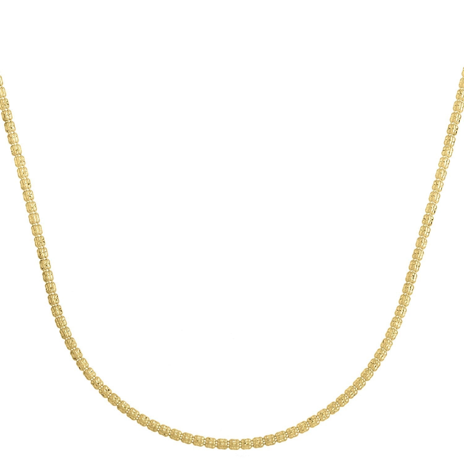 Ice Barrel Chain in 14k Yellow Gold (2.70 mm)