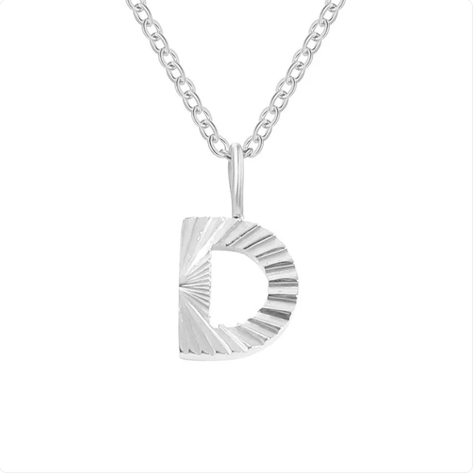 Alphabet Pendant Necklace – 26 Letters Clavicle Chain
