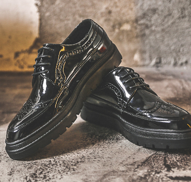 Chef Shoes, Casual Leather Work Shoes, Non-Slip Kitchen Footwear