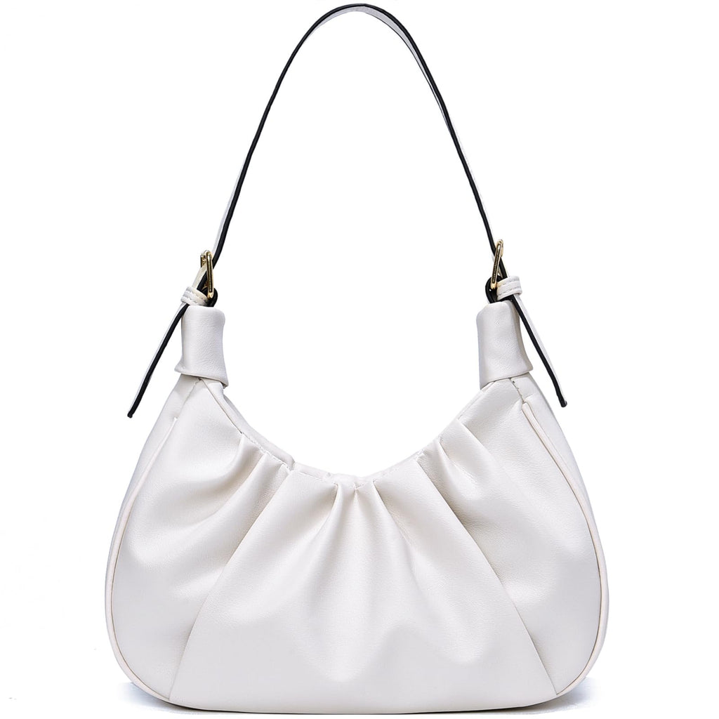 CROJUYI Small Shoulder Bag for Women Trendy Purse Hobo Bag Tote Shoulder Handbags Soft Ruched Cloud Mini Purse Crossbody Bags