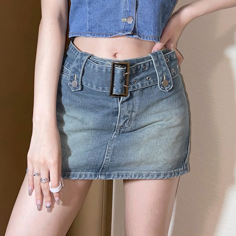Waist Slim Wrapped Hip Miniskirt for Hot Girls