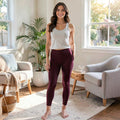Hue Seamed Zip Skimmer Leggings, Size Small