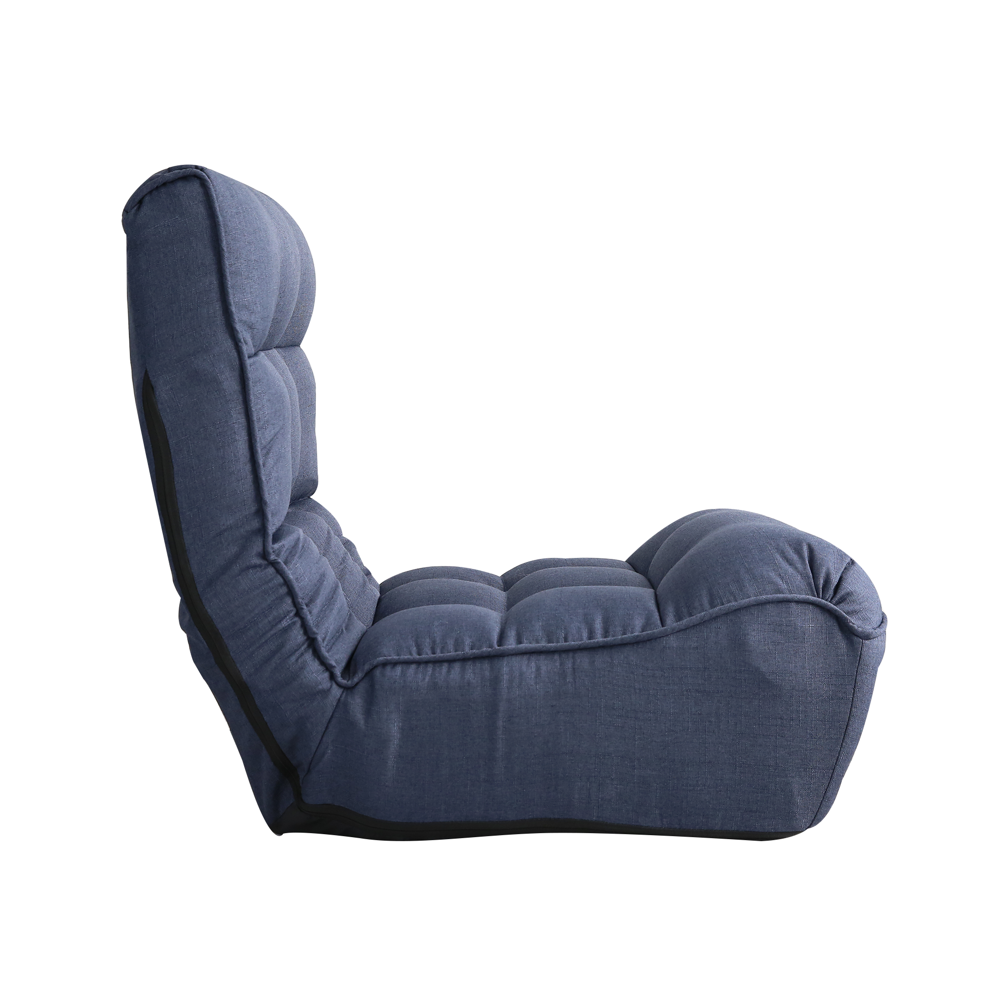 Single sofa reclining chair Japanese chair lazy sofa tatami balcony reclining chair leisure sofa adjustable chair,Navy
