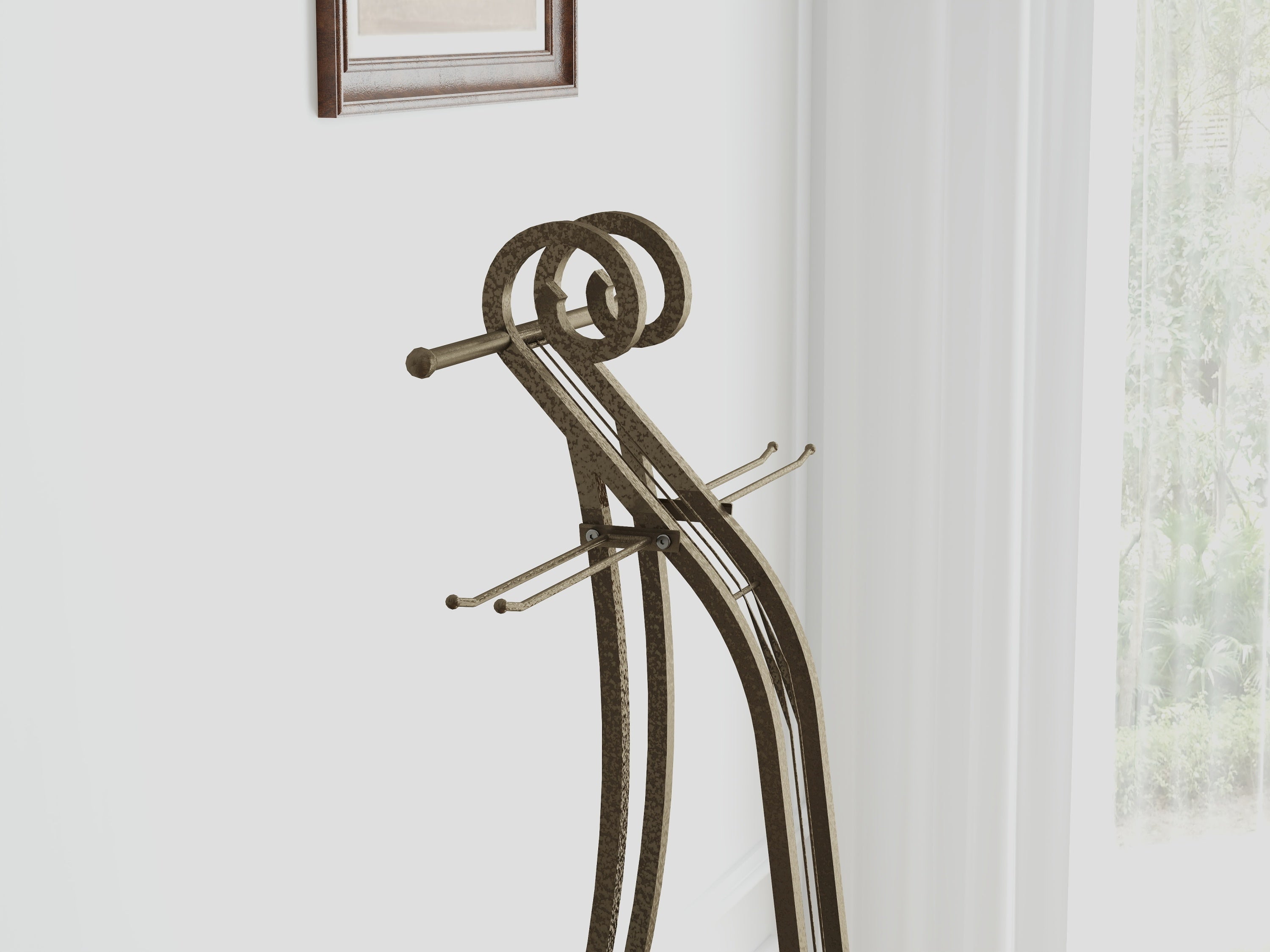 Cello Shape Wine Bakers Rack, Freestanding Wine Rack with Storage Bottle, Wine Storage Home Bar for Liquor and Wine, Organizer for Kitchen, Dining Room