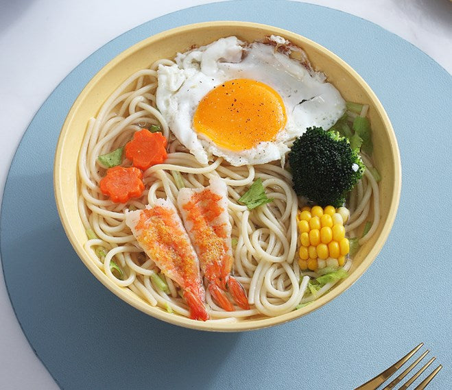 1-Piece Wheat Straw Bowl for Noodles, Rice, and Soup