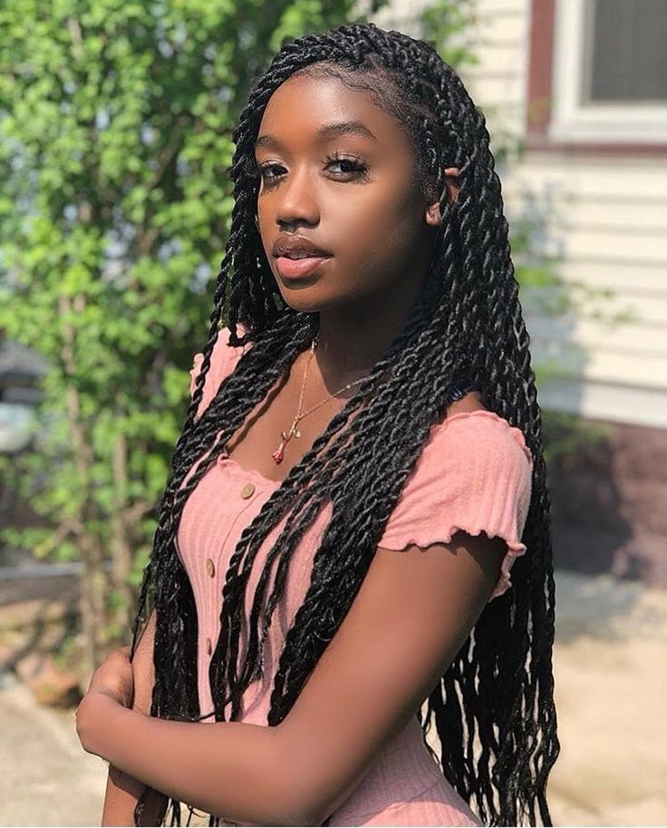 Twist Braided Wig | Box Braided Lace Front Wig | Faux Locs & Goddess Braids | Synthetic Hair