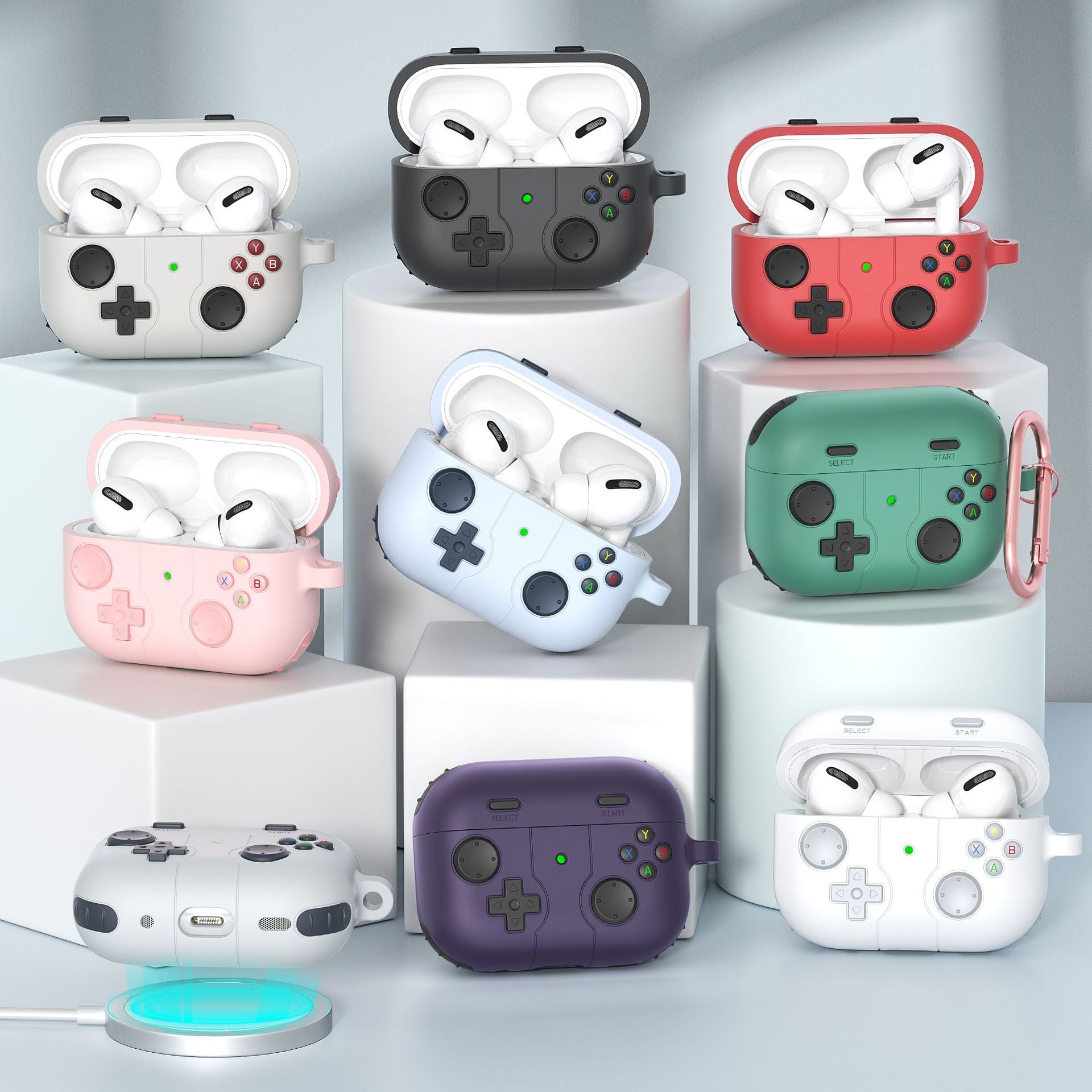 Retro Game Console Case for Wireless Earbuds