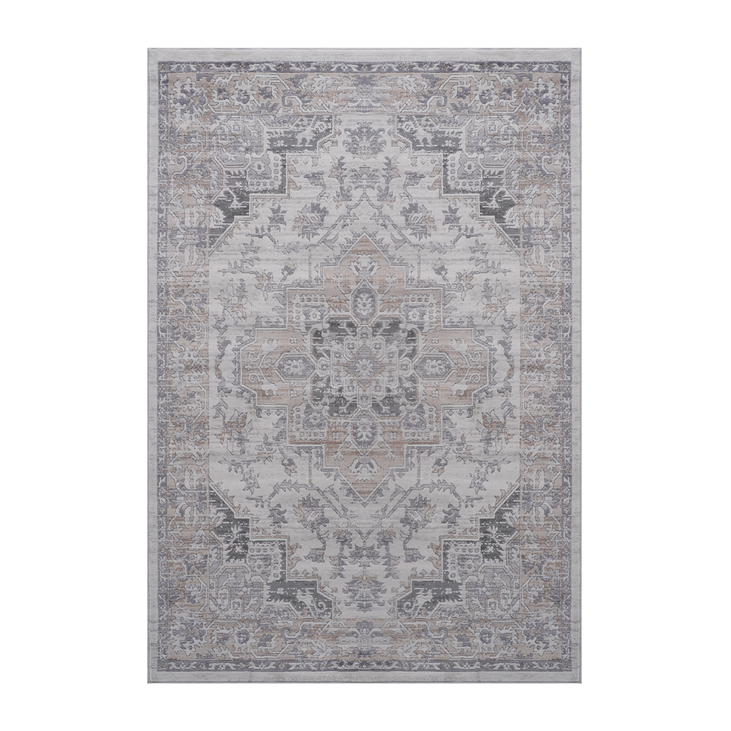 NAAR MARFI Collection 6X9 Ivory / Beige / Oriental Area Rug