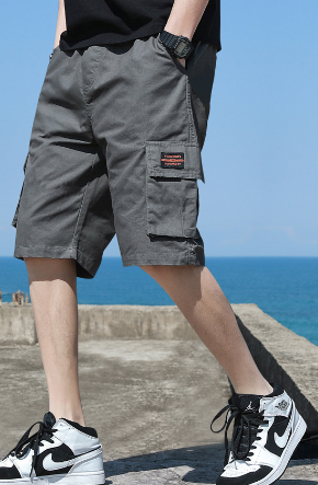 Men's Casual Five-Point Shorts Overalls