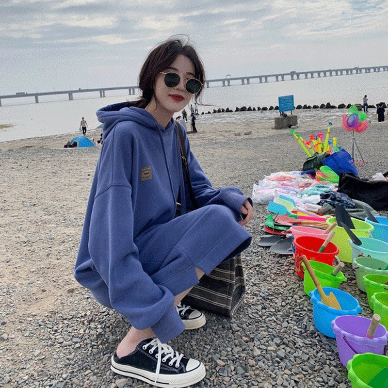 Women's Long Hooded Brushed Hoody Dress