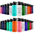 Bokon 24 Pack Thank You Inspirational Gifts Reusable Bottle Aluminum Water Bottle Gym Water Bottle Lightweight Sports Water Bottle Leakproof Metal Water Bottle with Lid for Camping Hiking(17 oz)
