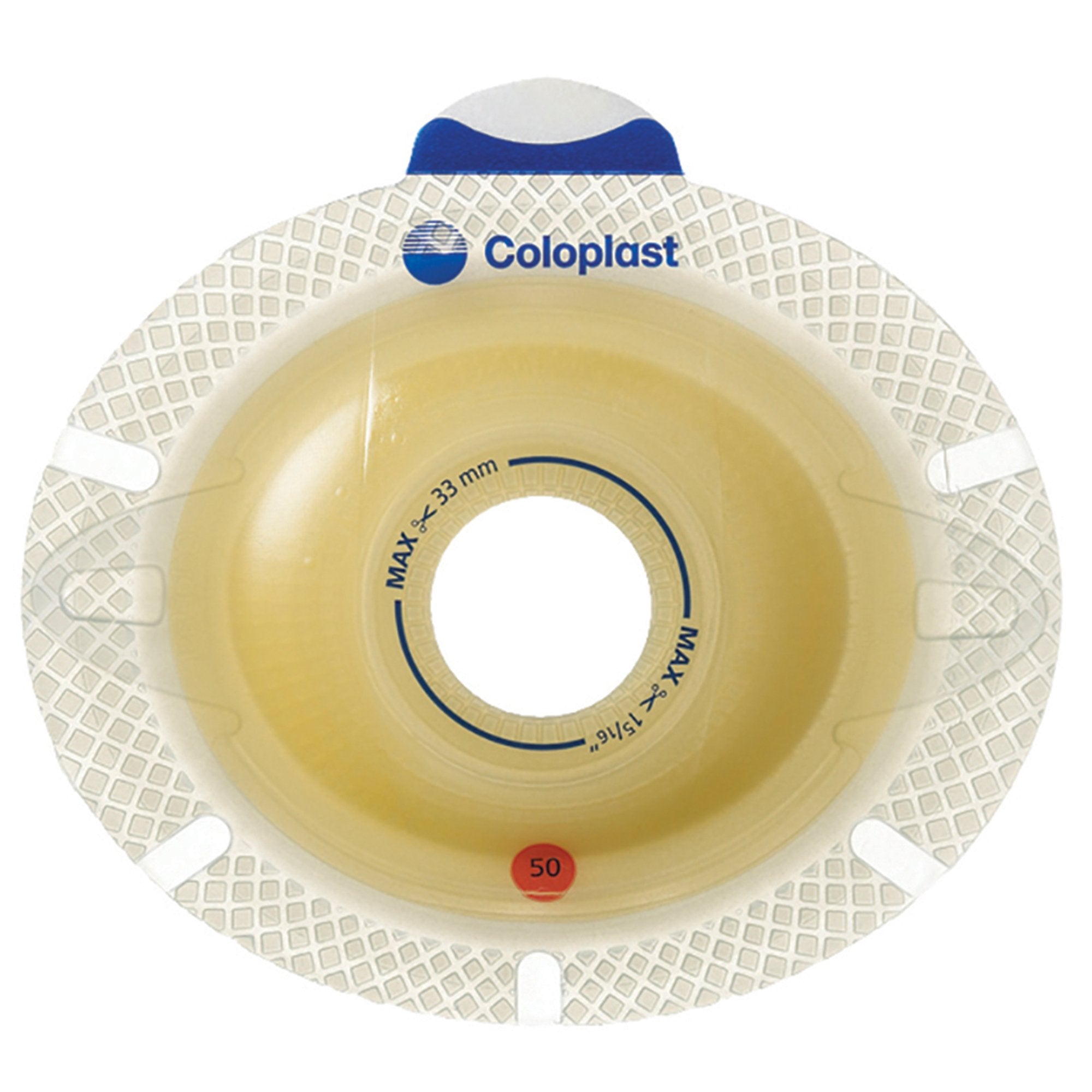 SenSura® Click Xpro Convex Light Ostomy Barrier, Trim to Fit 15 – 43 mm, Blue 11035