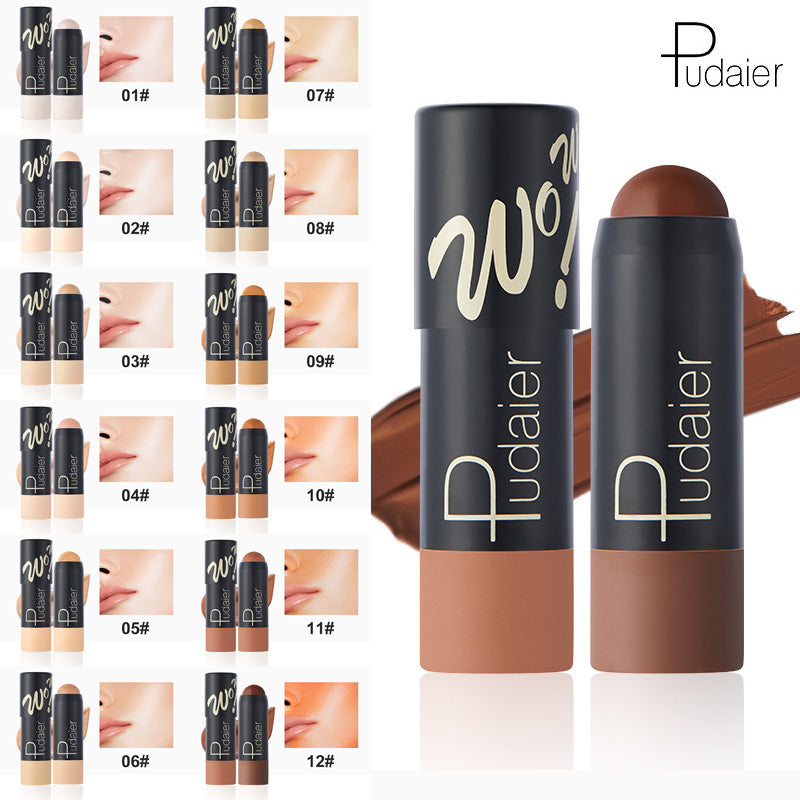 Pudaier Long-lasting Matte Foundation Stick for Dark Skin