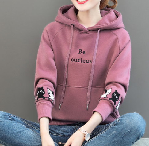 2020 New Thick Women's Hoodie - Loose Fit for Students