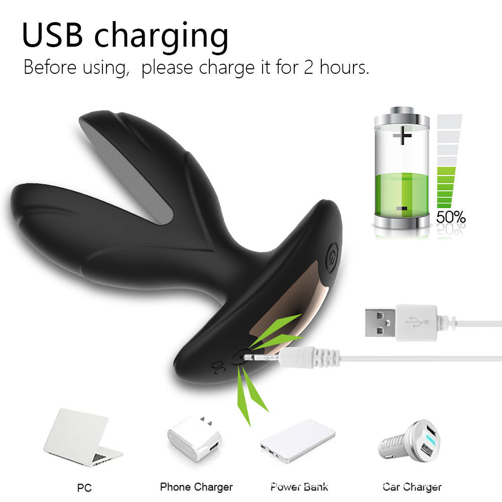Remote-Controlled Vibrating Anal Plug for Pleasure