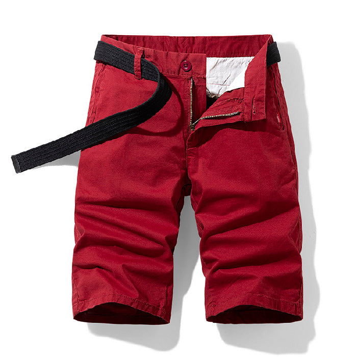 Men's Casual Loose Fit Five-Point Shorts Overalls