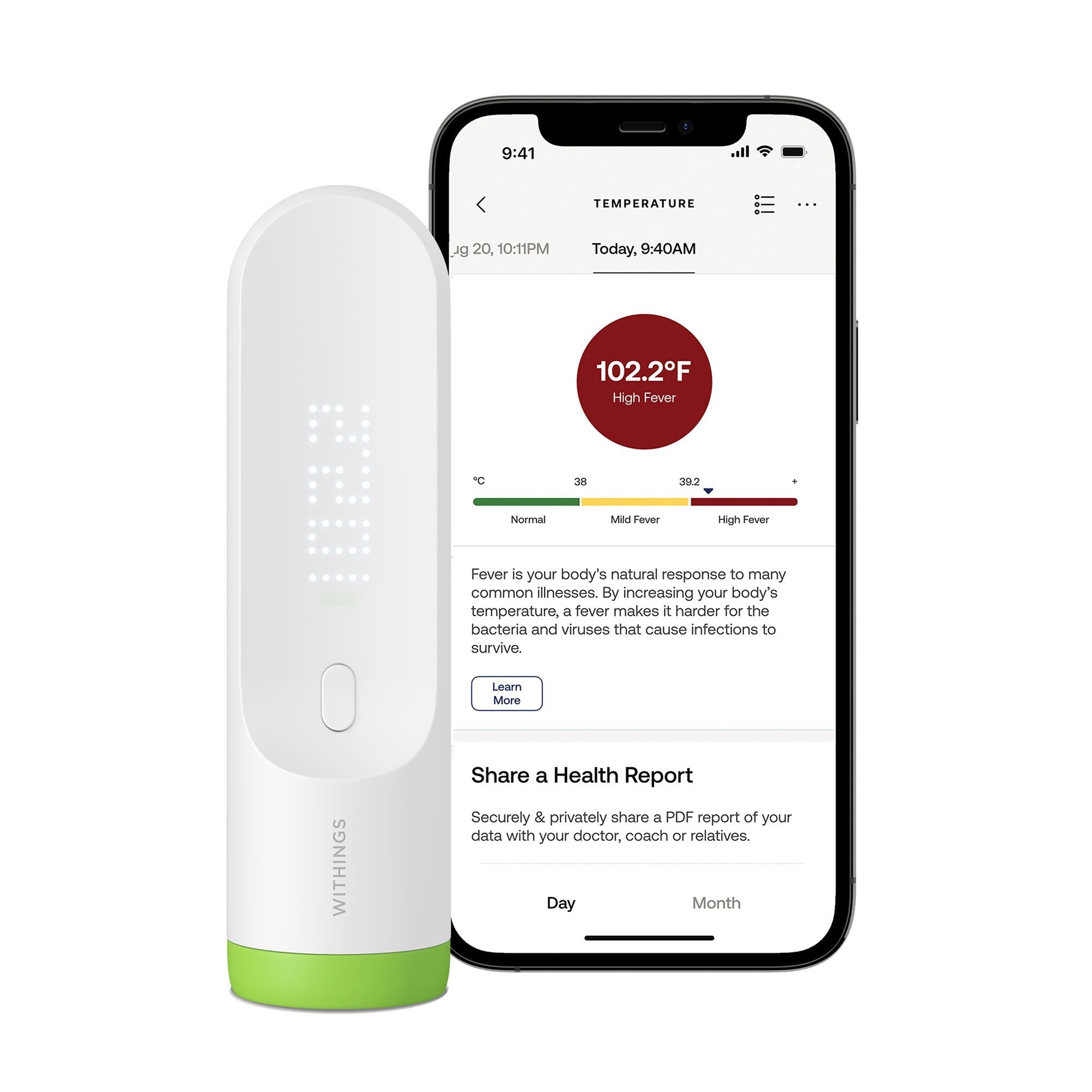 Withings Thermo Smart Temporal Thermometer SCT01-ALL-INTER