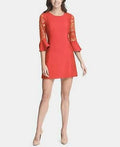 Kensie Women's Lace-Trim Bell-Sleeve Dress, Size 6