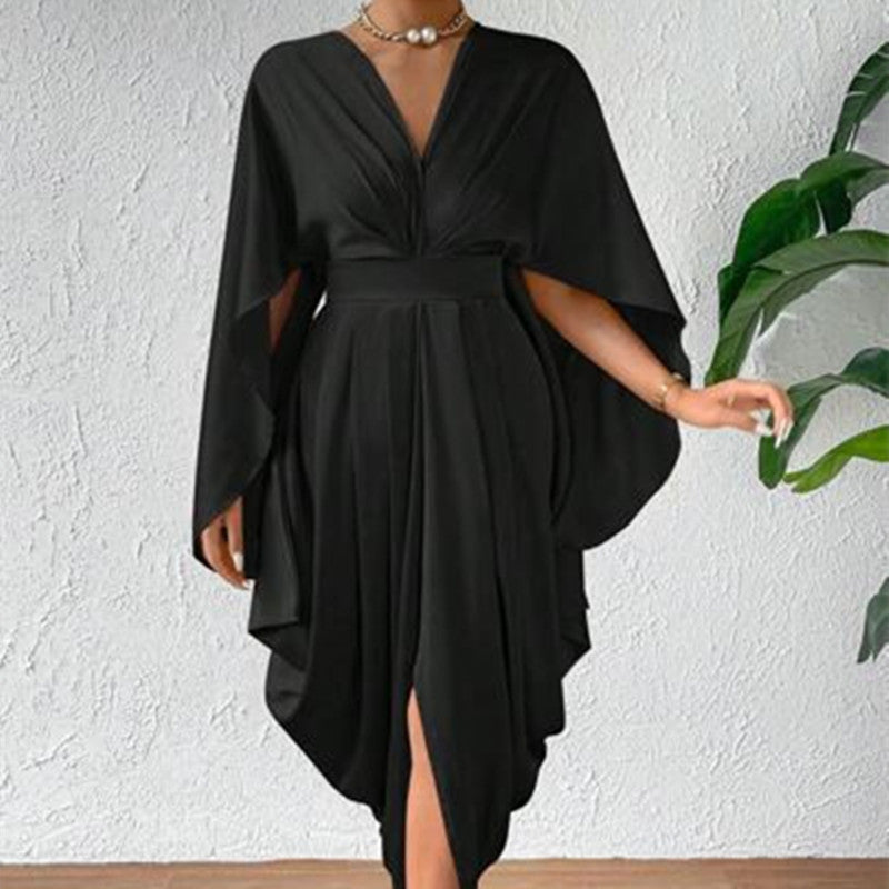 Pleated Wave Dress for Women