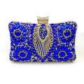 Multicolored Diamond Crystal Flower Evening Clutch Bag