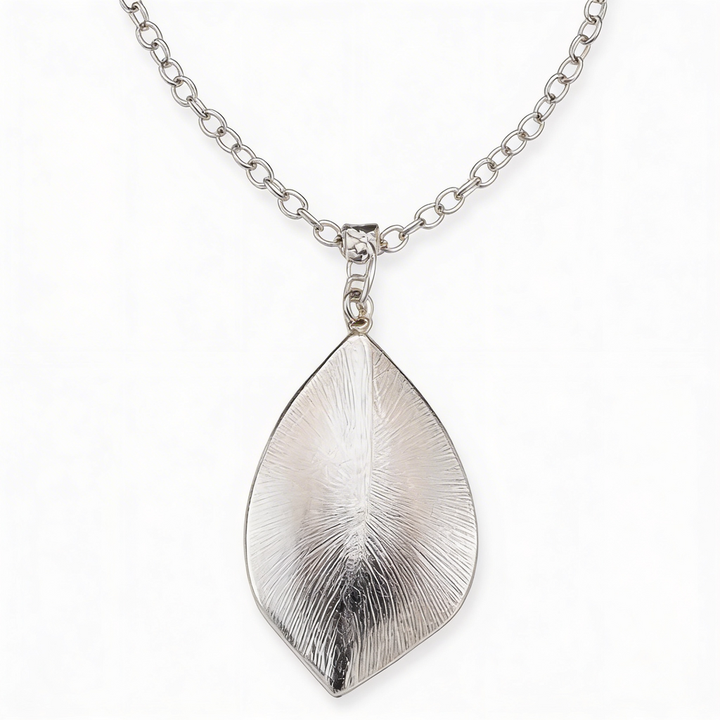 Charter Club Silver-Sculptural Disc Pendant Necklace