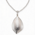 Charter Club Silver-Sculptural Disc Pendant Necklace