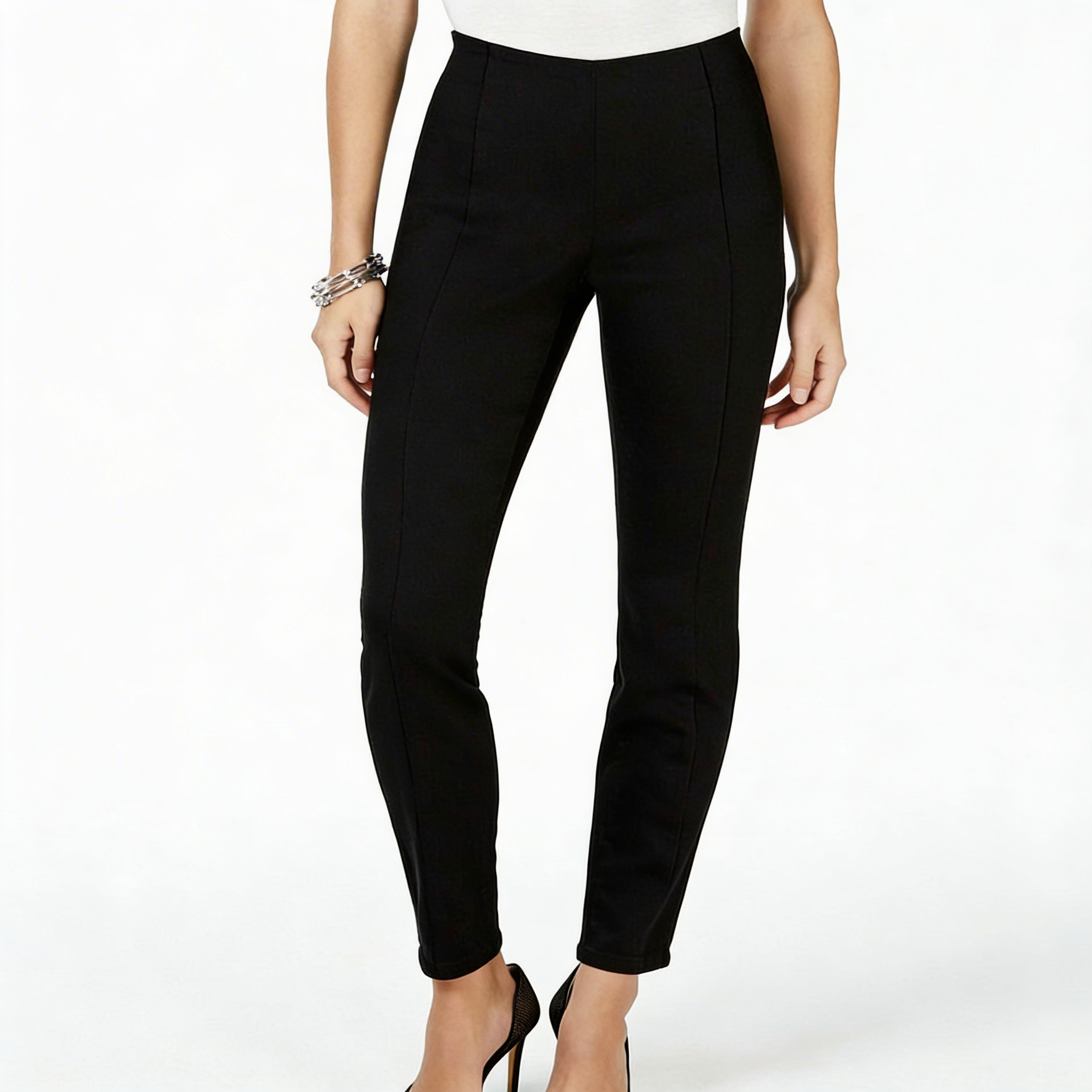 Inc Pull-on Skinny Jeans, Size 2/Black