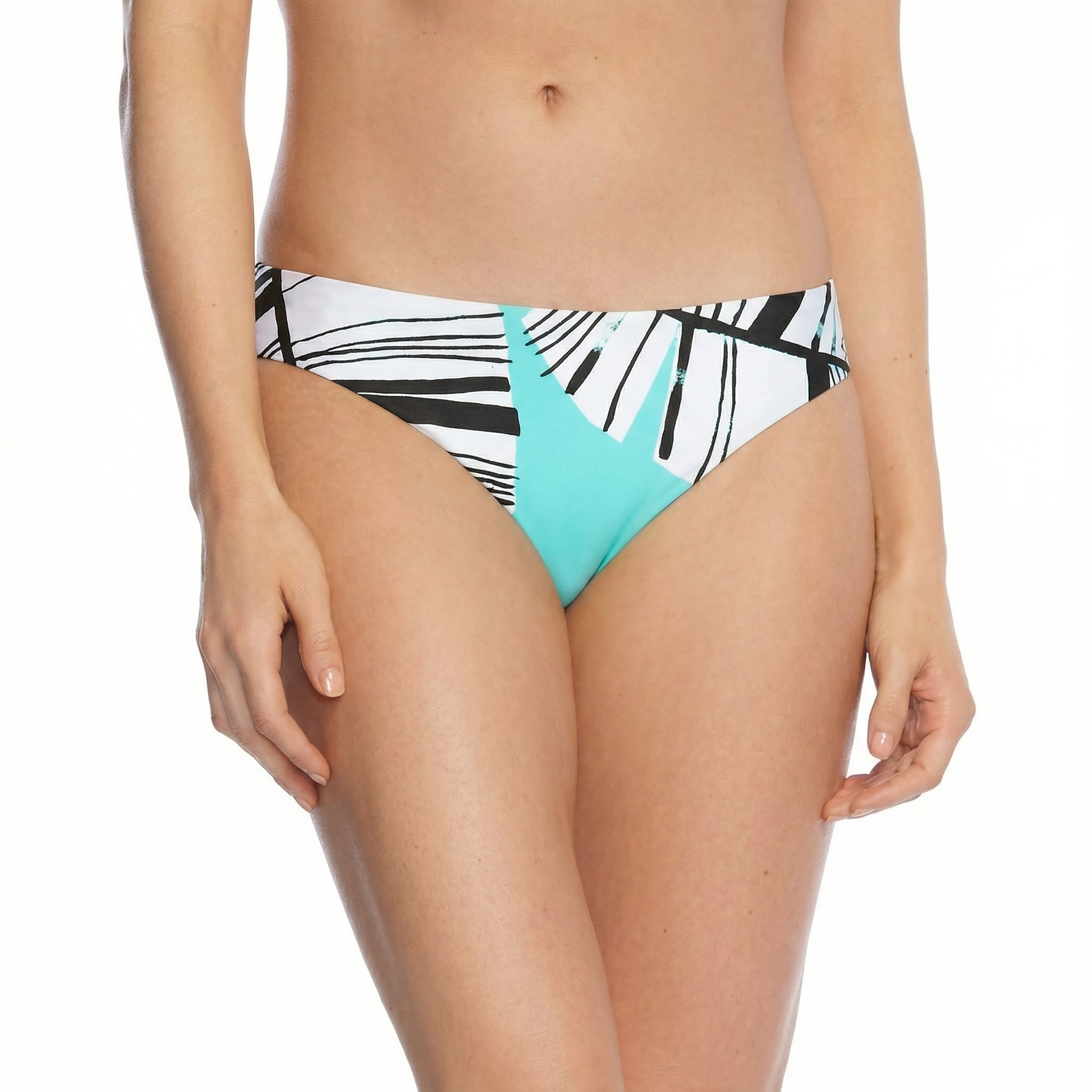 Trina Turk Copacabana Printed Hipster Bikini Bottoms, Size 4