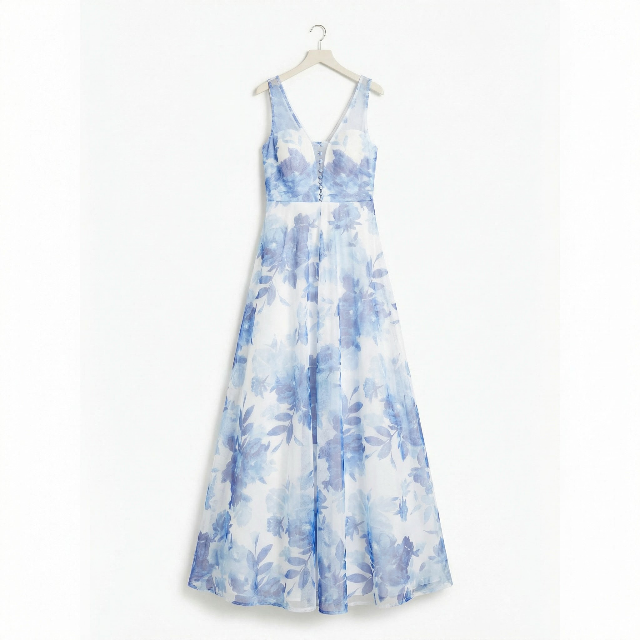 Trixxi Juniors Sequined Floral-Print Gown, Size 1