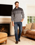 Weatherproof Vintage Mens Ombré Shawl-Neck Sweater Size XXL