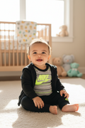 Nike Baby Boys Just Do It Striped Full-Zip Hoodie, Pants and Bodysuit, 3Months