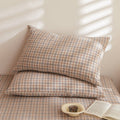 Fresh Plaid Washed Cotton Pillowcases