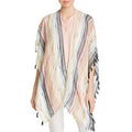 Echo Boardwalk Tasseled Striped Ruana