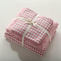Gingham Bedding Set / Pink