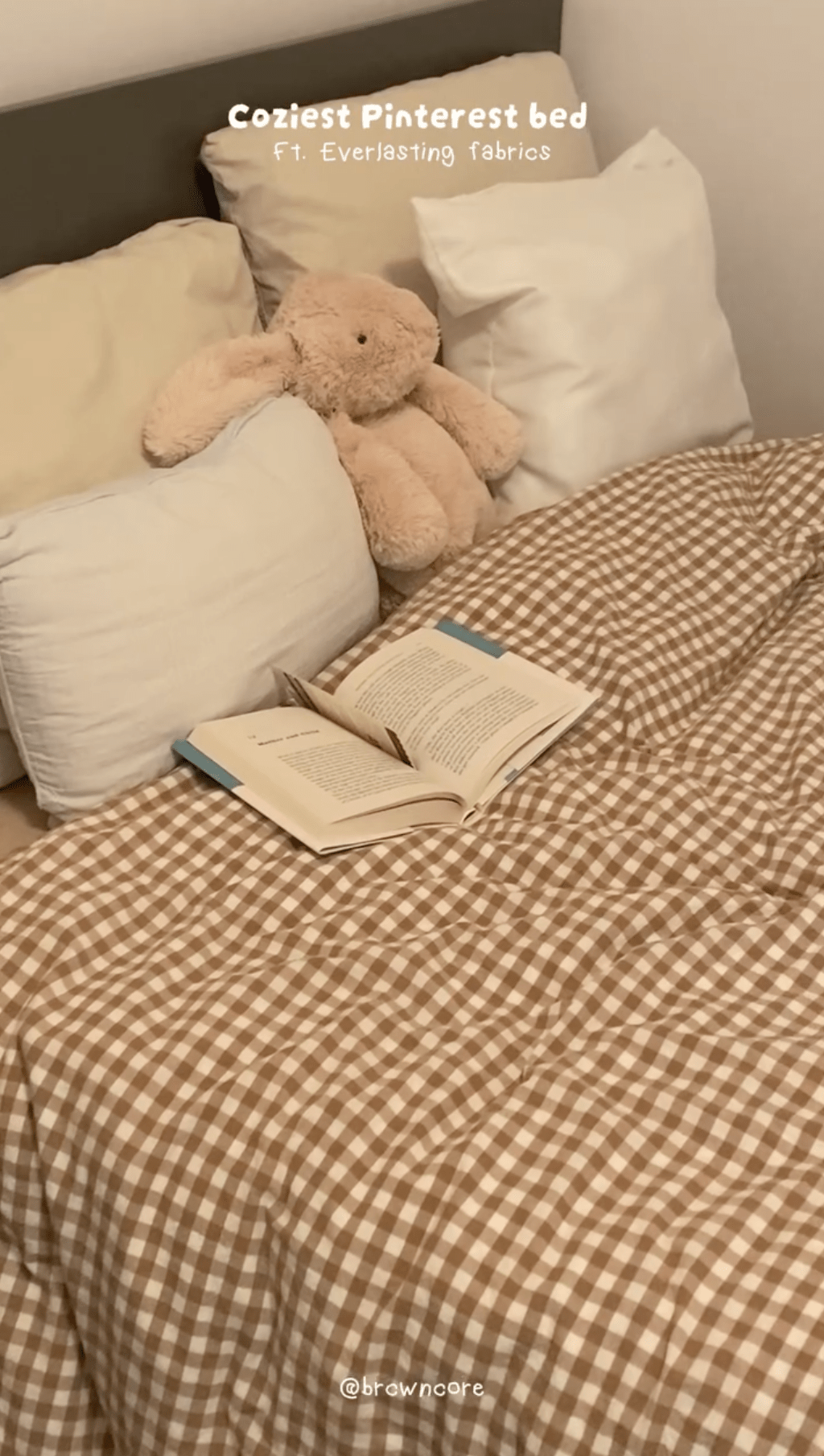 Gingham Bedding Set / Pink