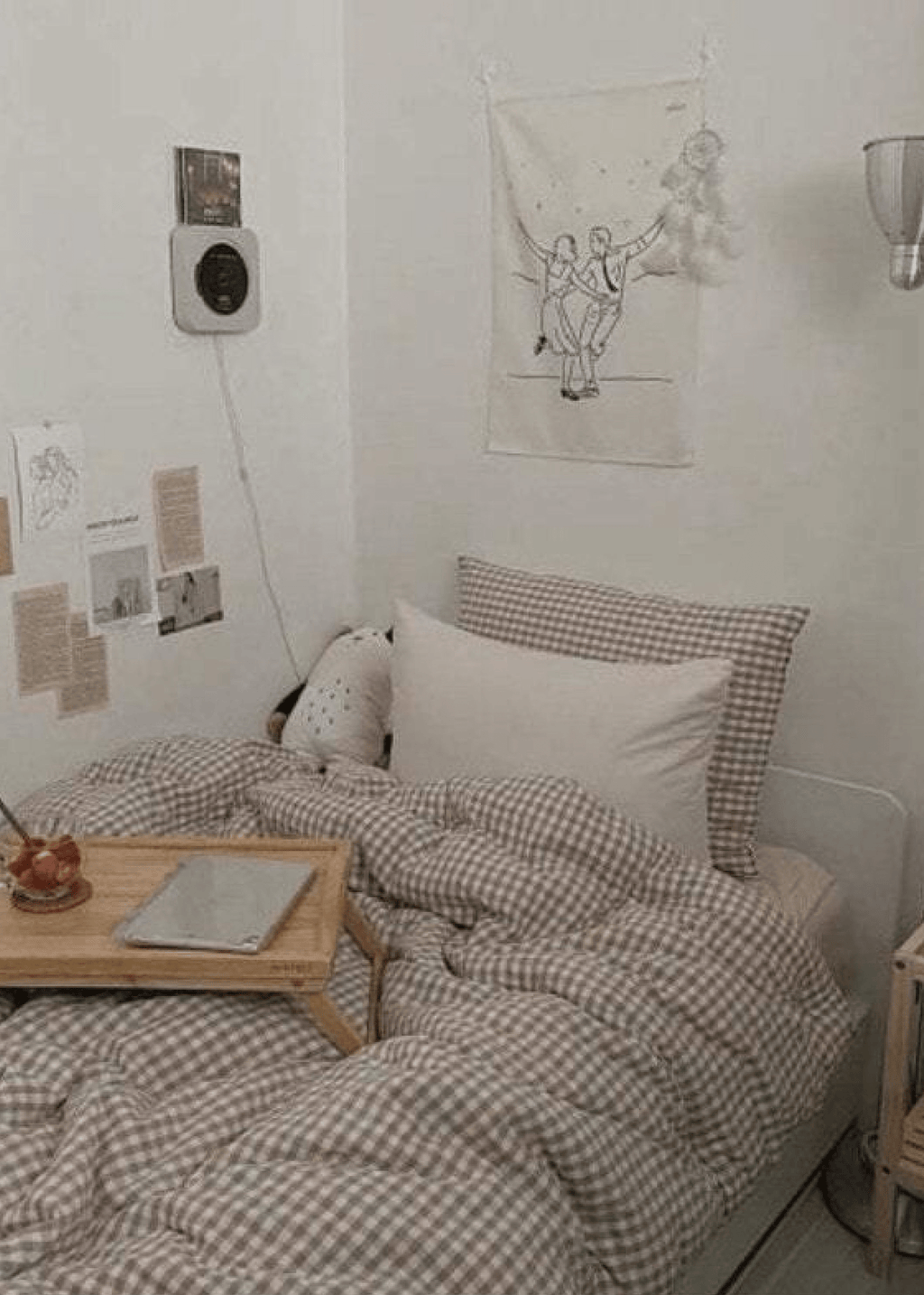 Gingham Bedding Set / Red