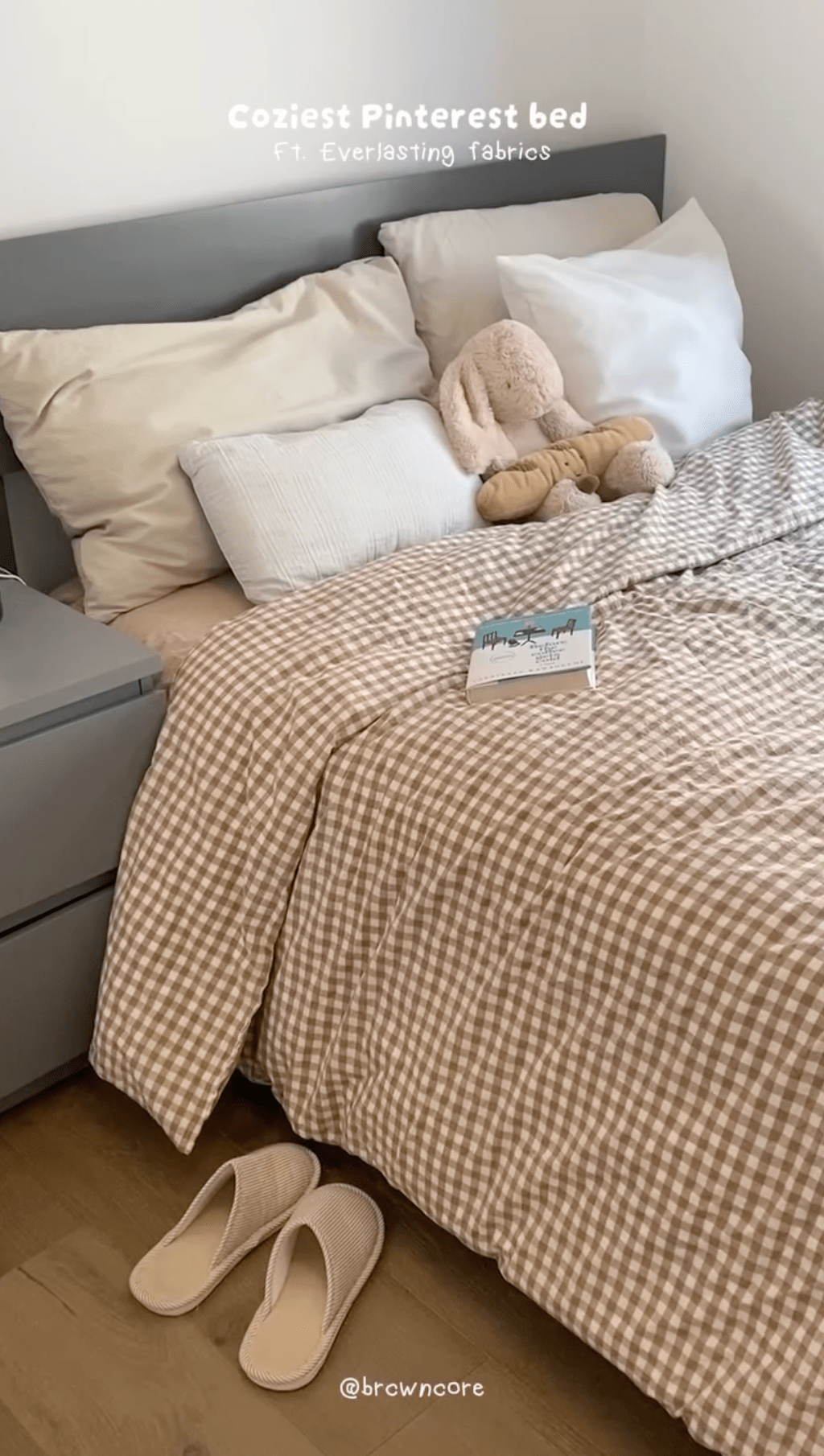 Gingham Bedding Set / Red