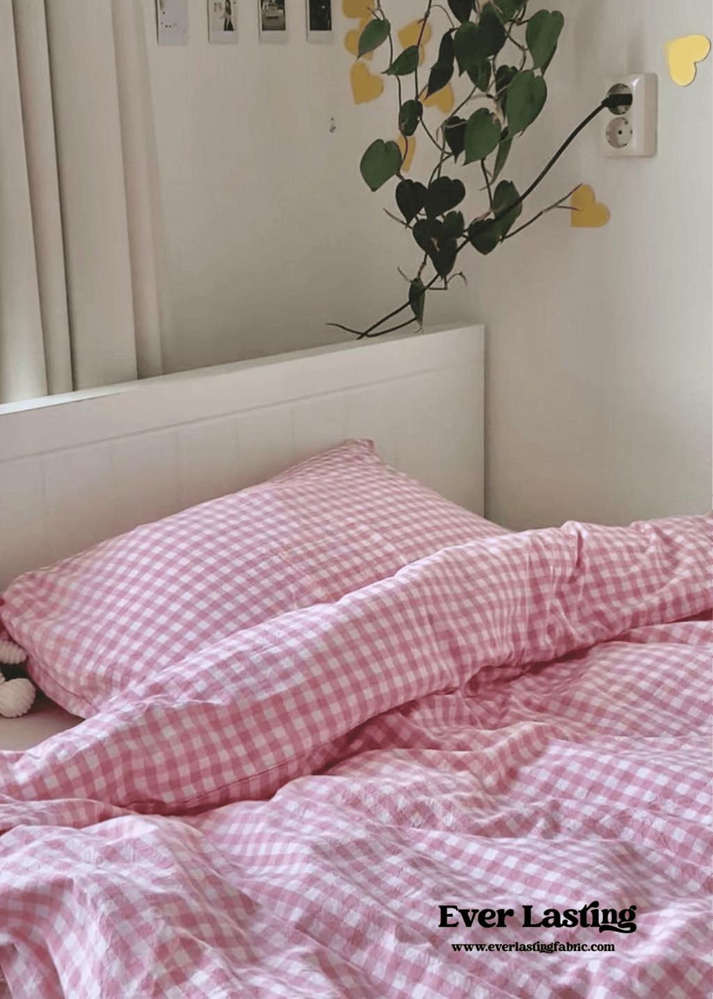 Gingham Bedding Set / Red