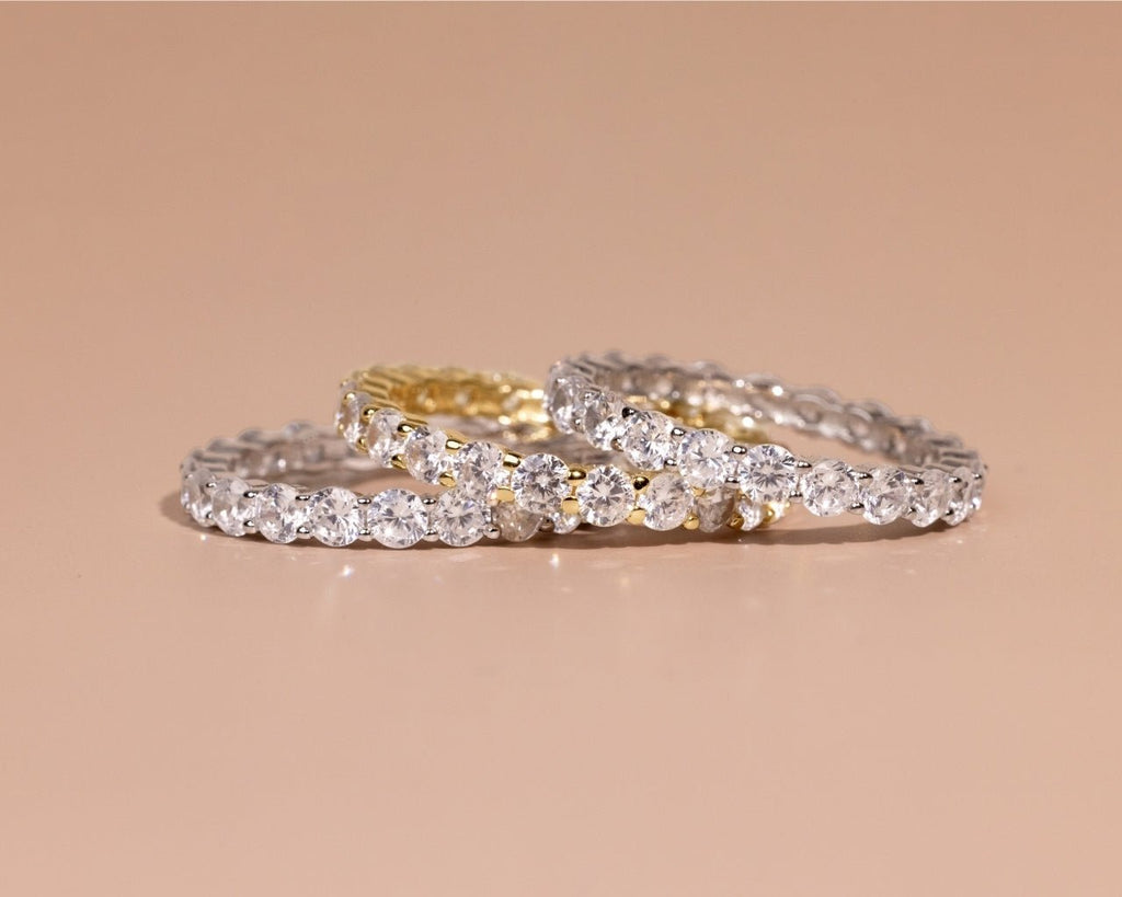 Sterling Silver Gracie CZ Eternity Ring